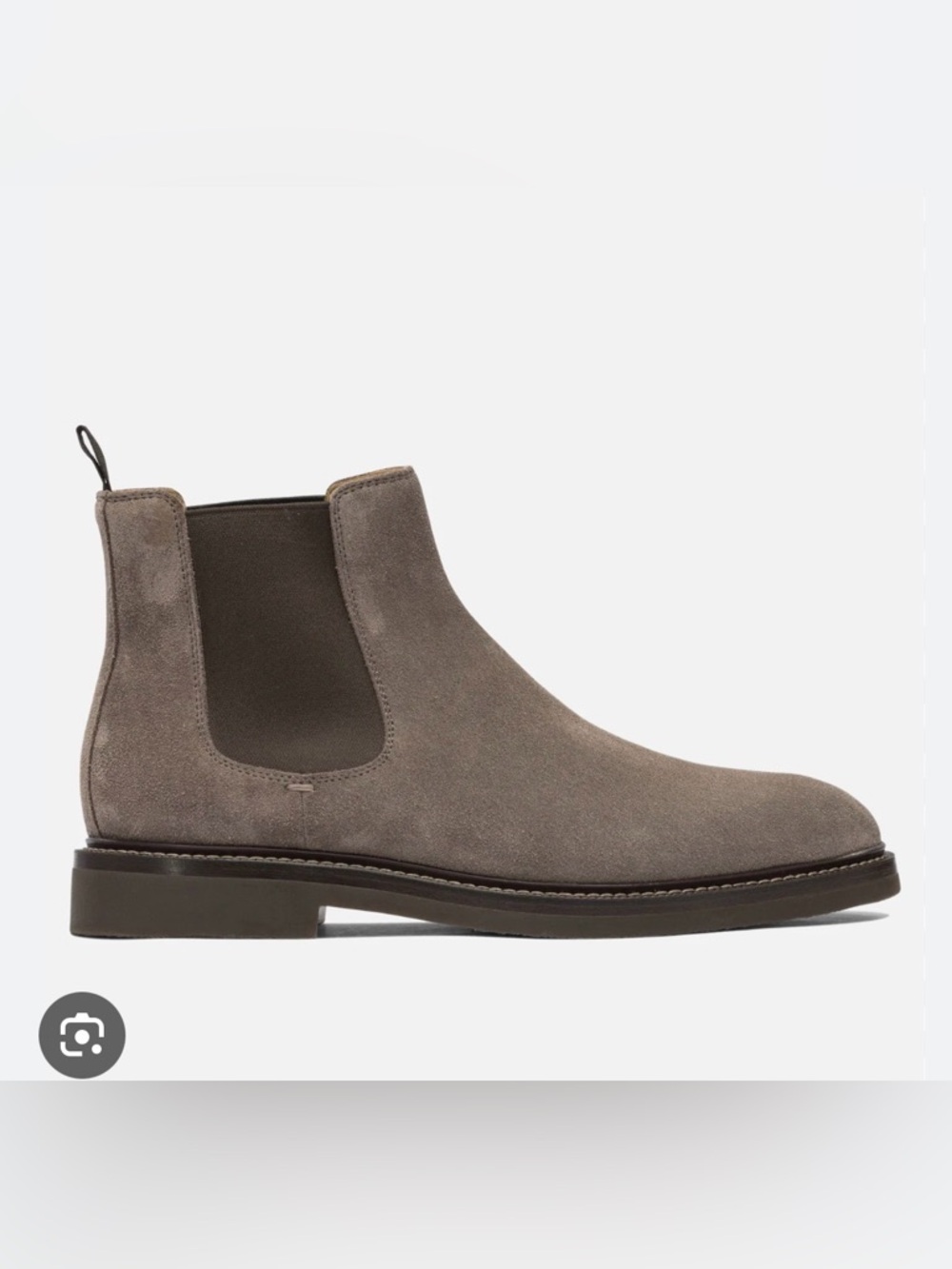 Steve Madden Taupe/Grey Suede Chelsea Boots